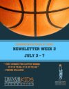 TWBA Newsletter Week 3 (July 3 – 7)